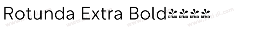 Rotunda Extra Bold字体转换